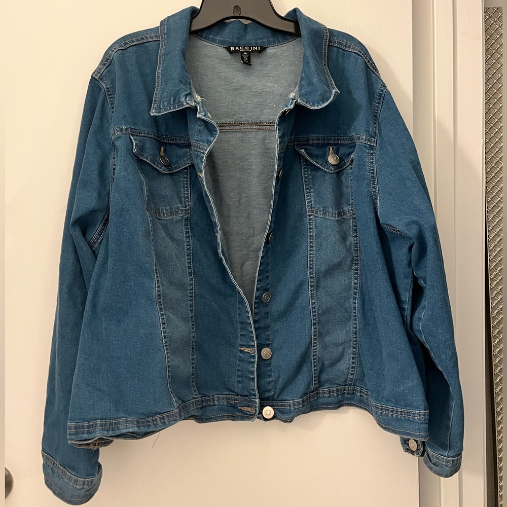 Baccini lightweight denim jacket 3X